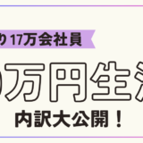 手取り17万円の10万円生活費内訳